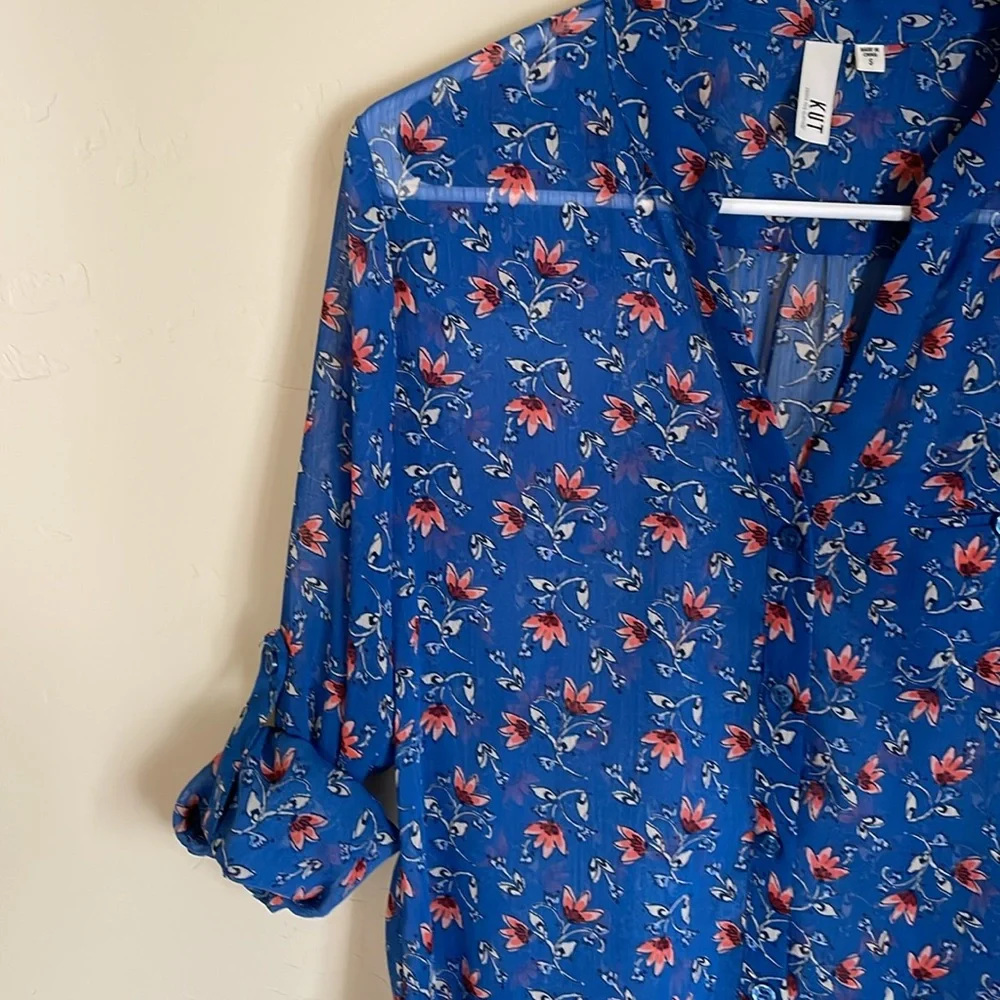 KUT FROM THE KLOTH Jasmine Printed Button Up Blouse - Picture 5 of 6